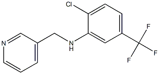 2-chloro-N-(pyridin-3-ylmethyl)-5-(trifluoromethyl)aniline 结构式