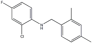 2-chloro-N-[(2,4-dimethylphenyl)methyl]-4-fluoroaniline 结构式