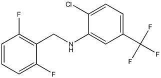 2-chloro-N-[(2,6-difluorophenyl)methyl]-5-(trifluoromethyl)aniline 结构式