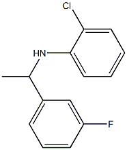 2-chloro-N-[1-(3-fluorophenyl)ethyl]aniline 结构式