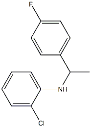 2-chloro-N-[1-(4-fluorophenyl)ethyl]aniline 结构式