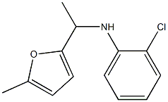 2-chloro-N-[1-(5-methylfuran-2-yl)ethyl]aniline 结构式