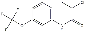 2-chloro-N-[3-(trifluoromethoxy)phenyl]propanamide 结构式