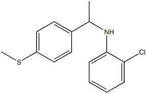 2-chloro-N-{1-[4-(methylsulfanyl)phenyl]ethyl}aniline 结构式