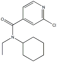 2-chloro-N-cyclohexyl-N-ethylpyridine-4-carboxamide 结构式