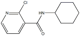 2-chloro-N-cyclohexylpyridine-3-carboxamide 结构式