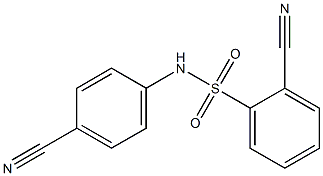 2-cyano-N-(4-cyanophenyl)benzenesulfonamide 结构式