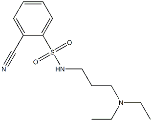 2-cyano-N-[3-(diethylamino)propyl]benzenesulfonamide 结构式