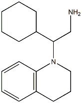 2-cyclohexyl-2-(1,2,3,4-tetrahydroquinolin-1-yl)ethan-1-amine 结构式