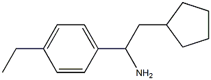 2-cyclopentyl-1-(4-ethylphenyl)ethan-1-amine 结构式