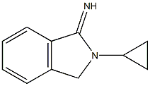 2-cyclopropyl-2,3-dihydro-1H-isoindol-1-imine 结构式