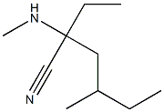 2-ethyl-4-methyl-2-(methylamino)hexanenitrile 结构式