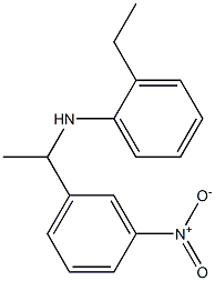 2-ethyl-N-[1-(3-nitrophenyl)ethyl]aniline 结构式