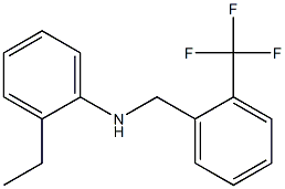 2-ethyl-N-{[2-(trifluoromethyl)phenyl]methyl}aniline 结构式