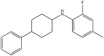2-fluoro-4-methyl-N-(4-phenylcyclohexyl)aniline 结构式