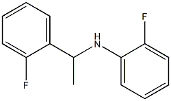 2-fluoro-N-[1-(2-fluorophenyl)ethyl]aniline 结构式