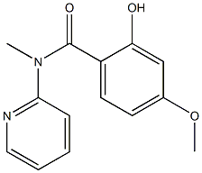 2-hydroxy-4-methoxy-N-methyl-N-(pyridin-2-yl)benzamide 结构式