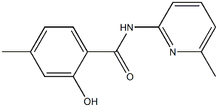 2-hydroxy-4-methyl-N-(6-methylpyridin-2-yl)benzamide 结构式