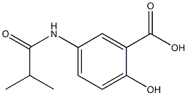 2-hydroxy-5-(isobutyrylamino)benzoic acid 结构式