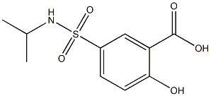 2-hydroxy-5-(propan-2-ylsulfamoyl)benzoic acid 结构式