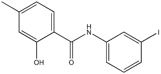 2-hydroxy-N-(3-iodophenyl)-4-methylbenzamide 结构式