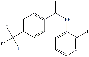 2-iodo-N-{1-[4-(trifluoromethyl)phenyl]ethyl}aniline 结构式