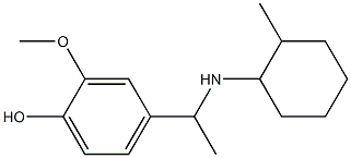 2-methoxy-4-{1-[(2-methylcyclohexyl)amino]ethyl}phenol 结构式