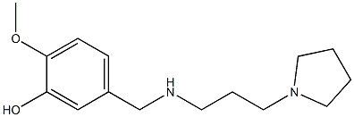 2-methoxy-5-({[3-(pyrrolidin-1-yl)propyl]amino}methyl)phenol 结构式