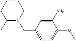 2-methoxy-5-[(2-methylpiperidin-1-yl)methyl]aniline 结构式