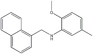 2-methoxy-5-methyl-N-(naphthalen-1-ylmethyl)aniline 结构式