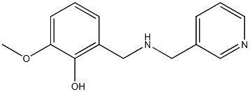 2-methoxy-6-{[(pyridin-3-ylmethyl)amino]methyl}phenol 结构式