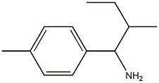 2-methyl-1-(4-methylphenyl)butan-1-amine 结构式