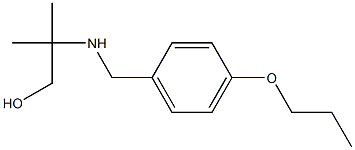 2-methyl-2-{[(4-propoxyphenyl)methyl]amino}propan-1-ol 结构式