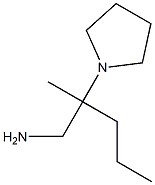 2-methyl-2-pyrrolidin-1-ylpentan-1-amine 结构式