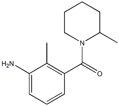 2-methyl-3-[(2-methylpiperidin-1-yl)carbonyl]aniline 结构式