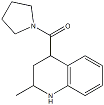 2-methyl-4-(pyrrolidin-1-ylcarbonyl)-1,2,3,4-tetrahydroquinoline 结构式