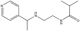 2-methyl-N-(2-{[1-(pyridin-4-yl)ethyl]amino}ethyl)propanamide 结构式