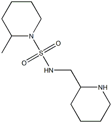 2-methyl-N-(piperidin-2-ylmethyl)piperidine-1-sulfonamide 结构式