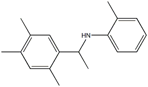 2-methyl-N-[1-(2,4,5-trimethylphenyl)ethyl]aniline 结构式