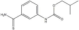 2-methylpropyl N-(3-carbamothioylphenyl)carbamate 结构式