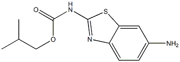 2-methylpropyl N-(6-amino-1,3-benzothiazol-2-yl)carbamate 结构式