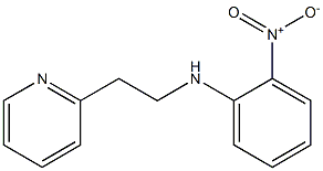 2-nitro-N-[2-(pyridin-2-yl)ethyl]aniline 结构式