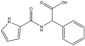 2-phenyl-2-(1H-pyrrol-2-ylformamido)acetic acid 结构式