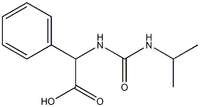 2-phenyl-2-[(propan-2-ylcarbamoyl)amino]acetic acid 结构式