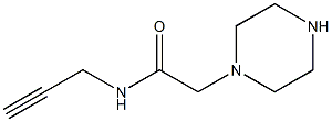 2-piperazin-1-yl-N-prop-2-ynylacetamide 结构式