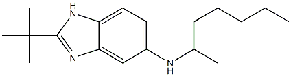 2-tert-butyl-N-(heptan-2-yl)-1H-1,3-benzodiazol-5-amine 结构式