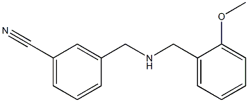 3-({[(2-methoxyphenyl)methyl]amino}methyl)benzonitrile 结构式