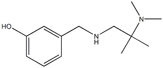 3-({[2-(dimethylamino)-2-methylpropyl]amino}methyl)phenol 结构式
