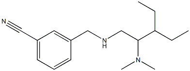 3-({[2-(dimethylamino)-3-ethylpentyl]amino}methyl)benzonitrile 结构式