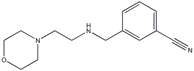 3-({[2-(morpholin-4-yl)ethyl]amino}methyl)benzonitrile 结构式